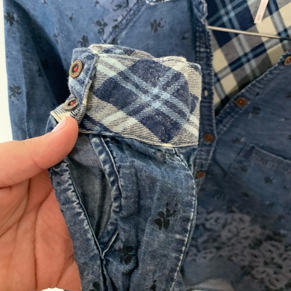 free people | dottie over you denim top - Picture 6 of 8